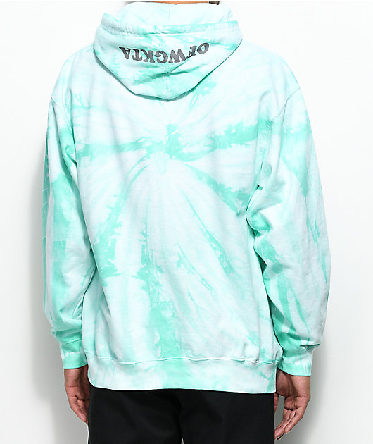odd future aqua tie dye hoodie