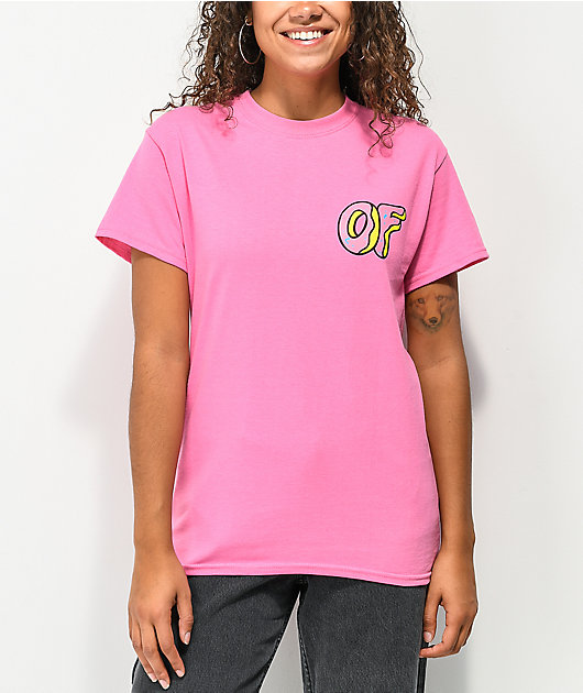 Odd Future Pink & Orange Baseball Jersey - Size S - Pink - Jerseys - Shirts - Tops - Women's Clothing at Zumiez