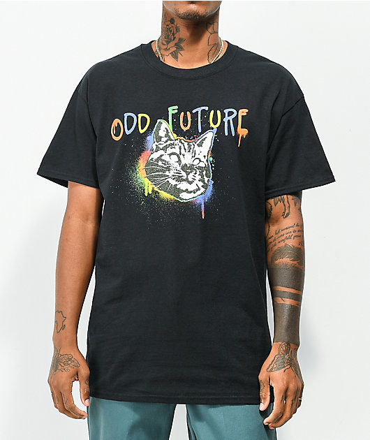 Odd Future Meow Tag Black T-Shirt | Zumiez