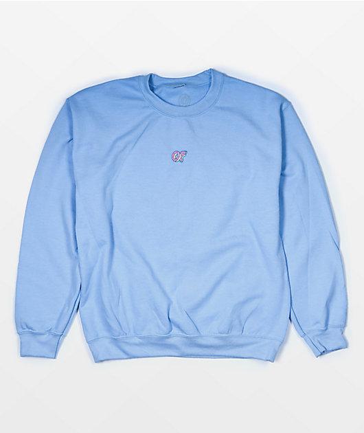 Odd Future Mini Logo Light Blue Crewneck Sweatshirt