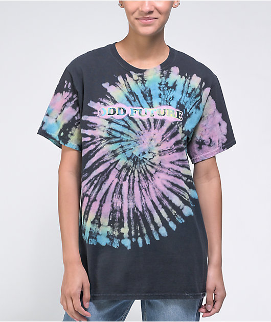 Odd Future Multi Spiral Tie Dye T-Shirt | Zumiez