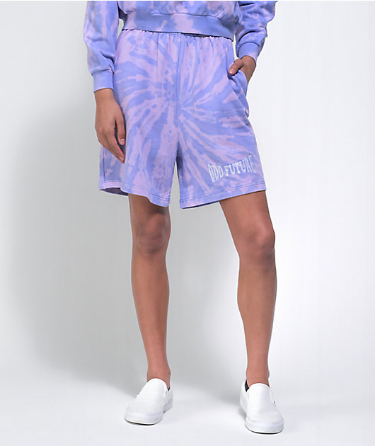 Sudadera mujers Cordón A rayas Morado Casual