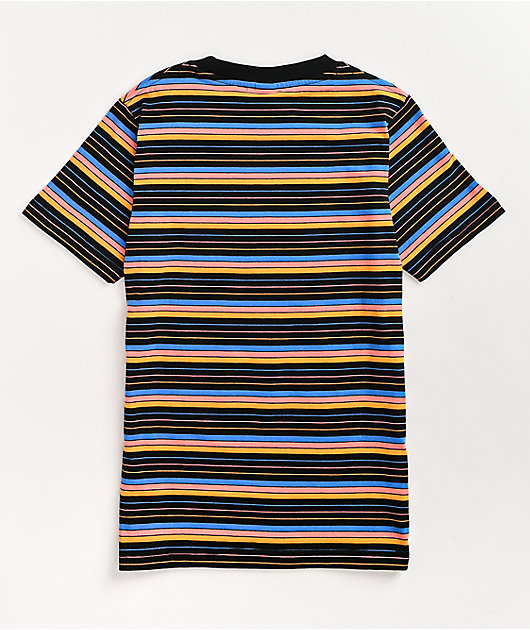 Manhattan Commandant sticker Odd Future Stripe Black & Orange T-Shirt