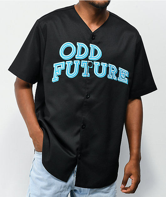 Odd Future Woven Black Baseball Jersey
