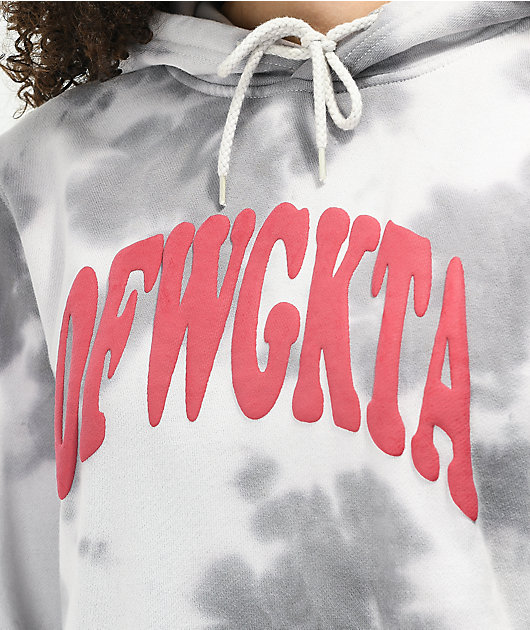 Odd Future sudadera con capucha tie dye gris