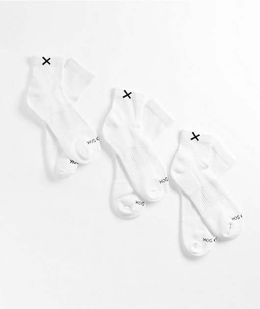 Odd Sox 3 Pack White Quarter Socks | Zumiez