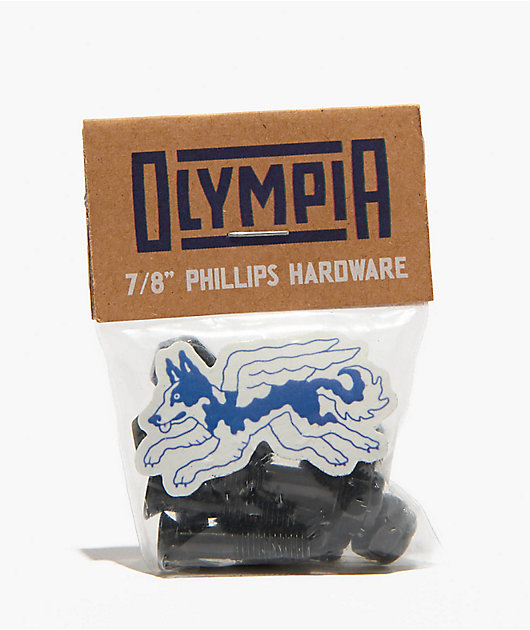Olympia Supply Black .875" Skateboard Hardware 