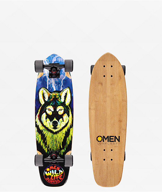 Yocaher Spirit Lion Longboard Complete - 41.25 Inch Maple Deck Cruiser Skateboard