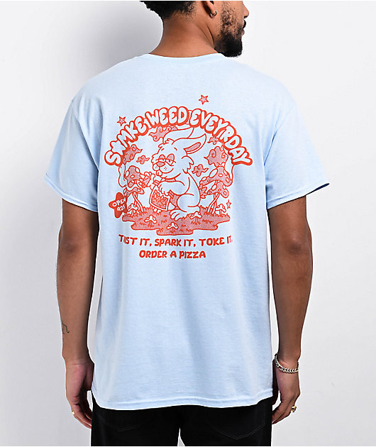 Open 925 Smoke Weed Every Day Sky Blue T-Shirt