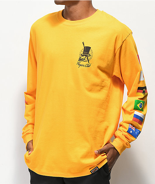 Open925 Players Club Yellow Long Sleeve T-Shirt