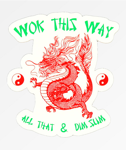 Open925 Wok This Way Sticker