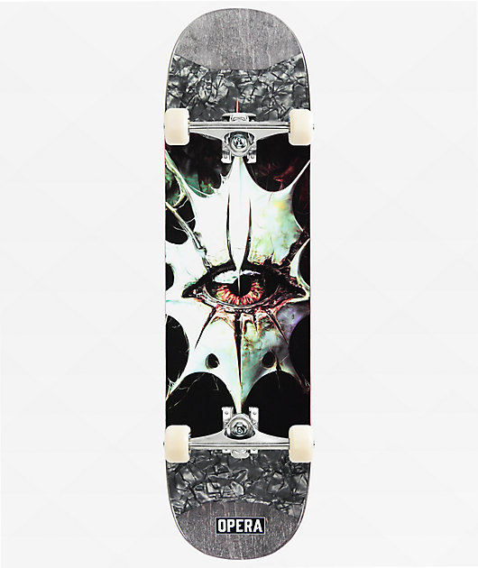 Opera Evil Eye Pop Slick Twin 8.25" Assembled Skateboard Complete