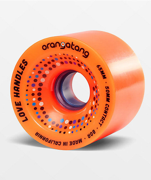 Orangatang Love Handles 65mm 80a Orange Longboard Wheels