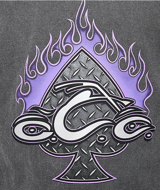 Orange County Choppers Diamond Plate Black Wash T-Shirt