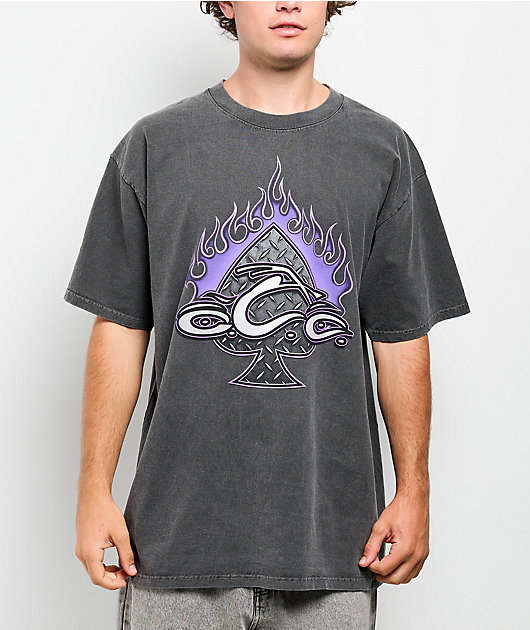 Orange County Choppers Diamond Plate Black Wash T-Shirt