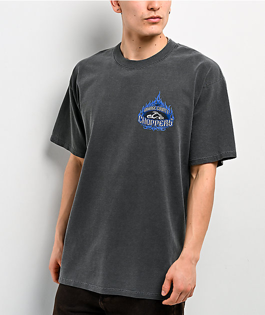 Orange County Choppers Flaming Spade Grey Wash T-Shirt
