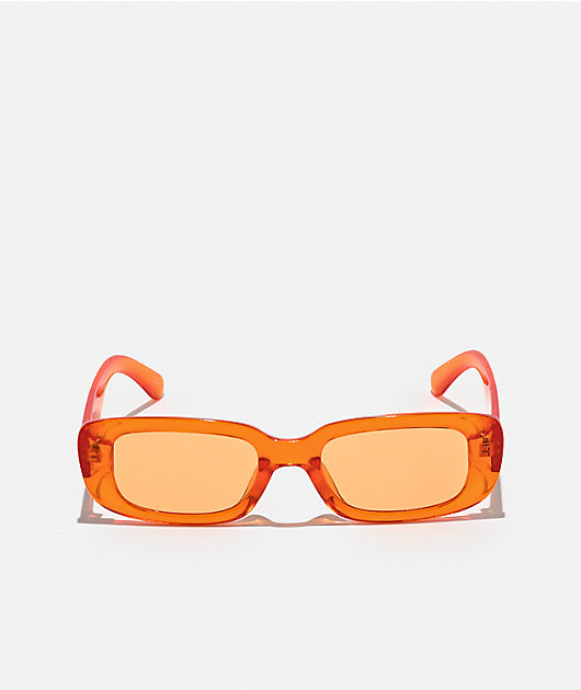 Orange Rectangle Sunglasses