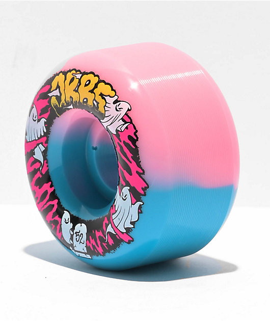 Santa Cruz Skateboards Vomits Mini Slime Balls Blue Pink Swirl Skateboard  Wheels - 56mm 97a (Set of