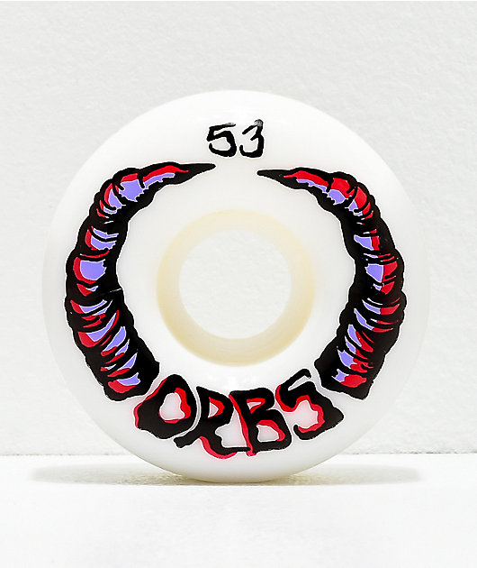 Orbs Apparitions White 53mm 99a Skateboard Wheels