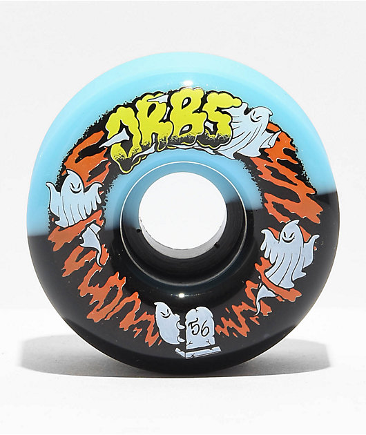 Orbs Wheels Apparitions Ghost 56mm 99a Black & Blue Skateboard Wheels