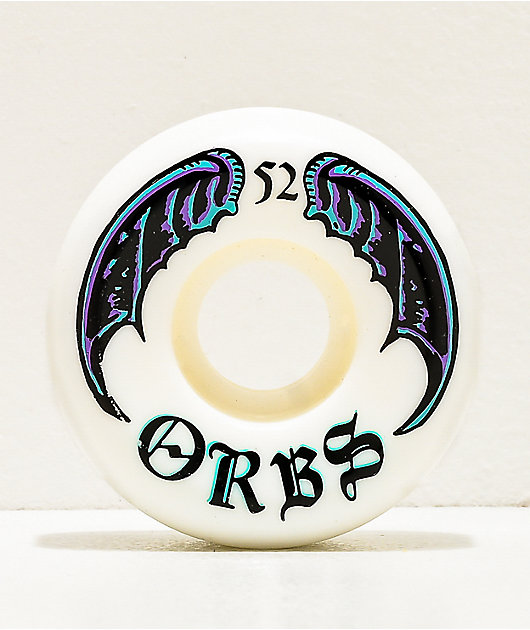 Orbs Wheels Specters White 52mm 99a Skateboard Wheels