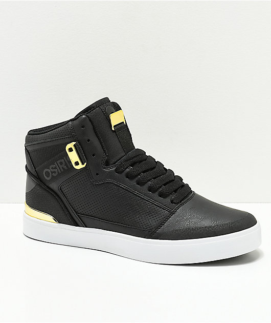 Osiris Cultur Black \u0026 Gold Skate Shoes 