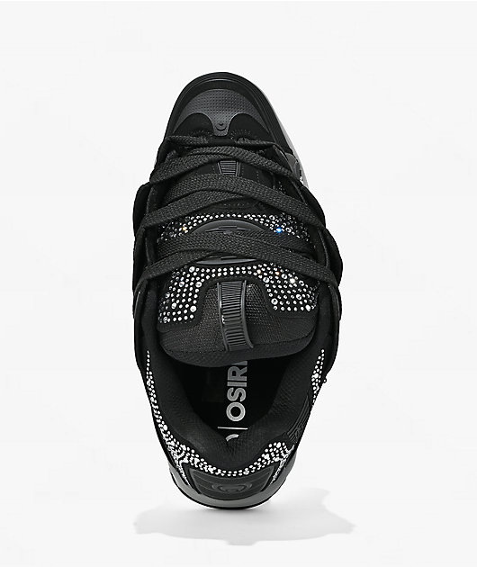 Osiris D3 2001 25 Years Black, Grey & Rhinestone Skate Shoes