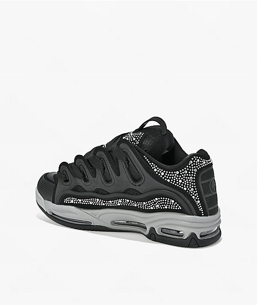 Osiris D3 2001 25 Years Black, Grey & Rhinestone Skate Shoes