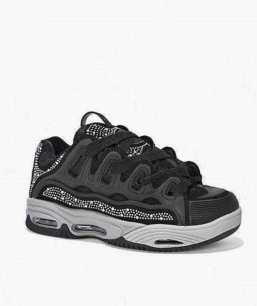 Osiris D3 2001 25 Years Black, Grey & Rhinestone Skate Shoes