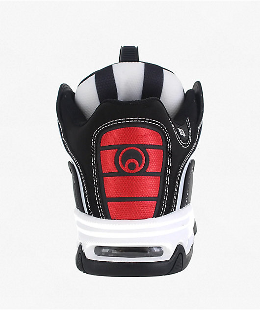 Osiris D3 2001 Black, White & Red Skate Shoes