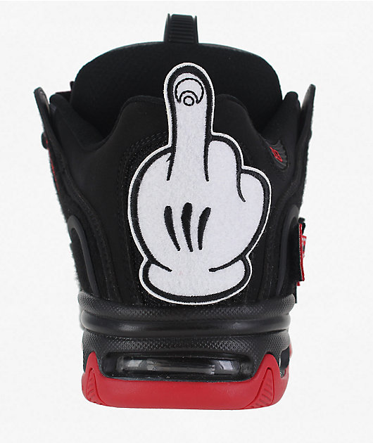 Osiris D3 2001 Black & Red Skate Shoes