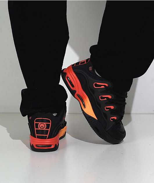 Osiris D3 2001 Black & Orange Skate Shoes | Zumiez
