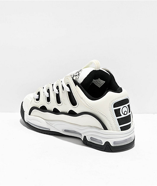 Osiris D3 2001 Black & White Skate Shoes