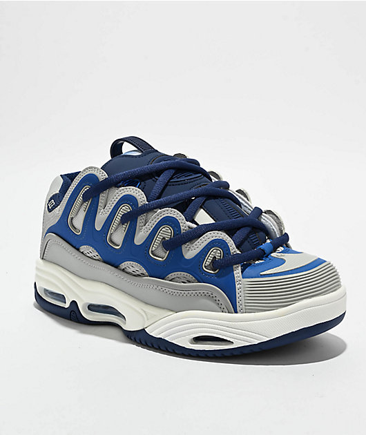 OSIRIS D3 2001 スケシュー Osiris D3 2001 Grey, Blue & White Skate Shoes | Zumiez