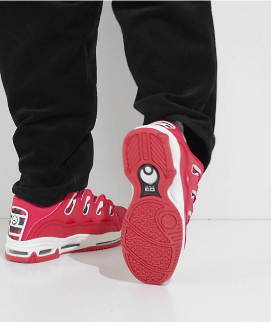 Osiris D3 2001 Red & Rizing Sun Skate Shoes video