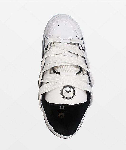 Osiris D3 2001 White, Grey & Baby Blue Skate Shoes