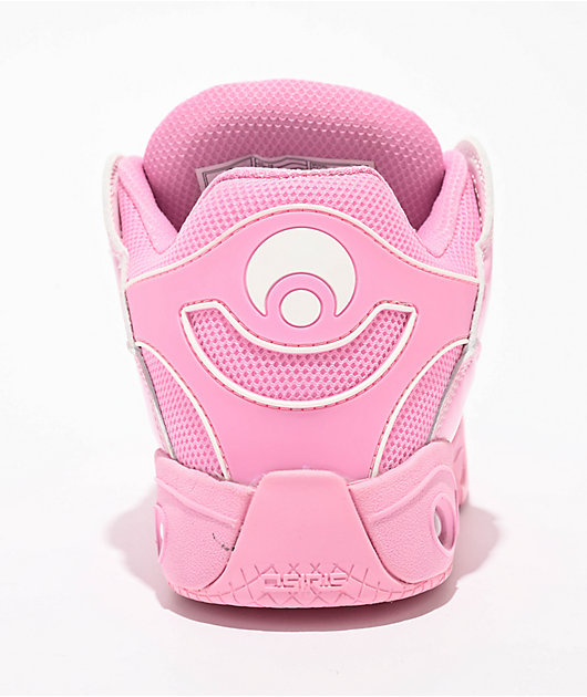 Osiris D3 OG Pink & White Fade Skate Shoes