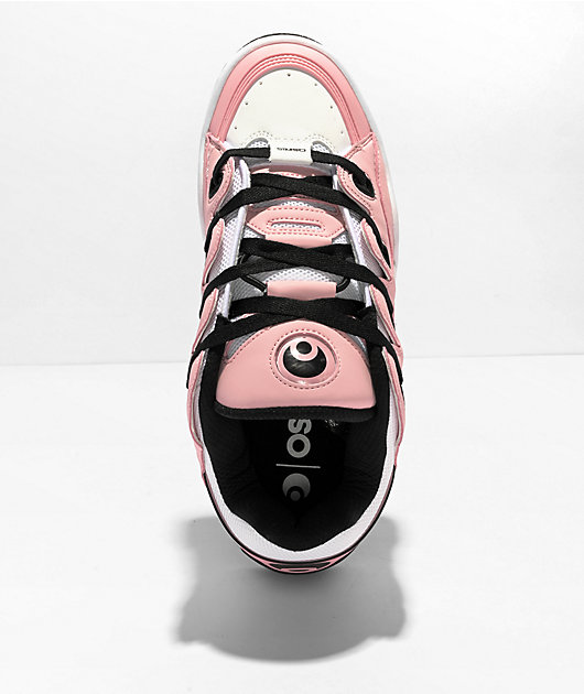 Osiris D3 OG Rose, White & Black Skate Shoes | Zumiez