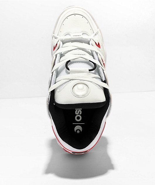 Osiris D3 OG White Red Black Skate Shoes Zumiez