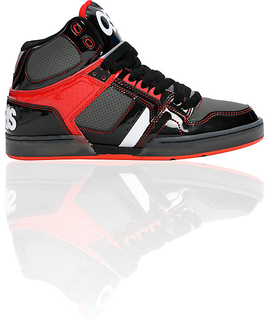 red and black osiris shoes