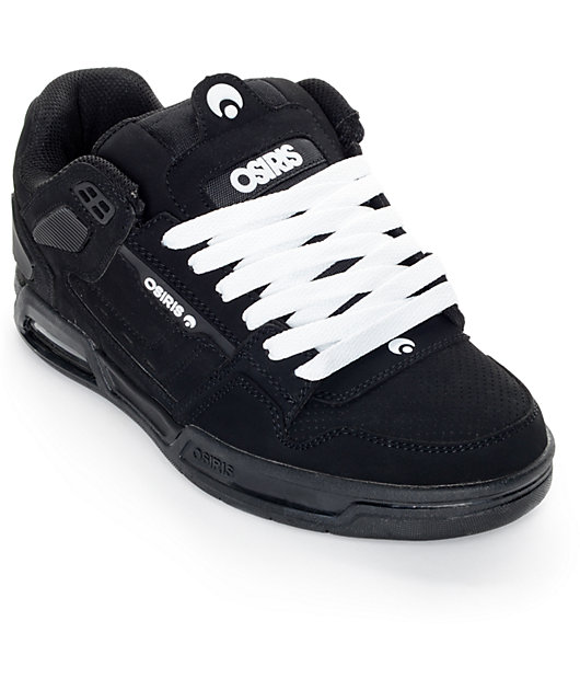 Osiris Peril Black \u0026 Black Skate Shoes 