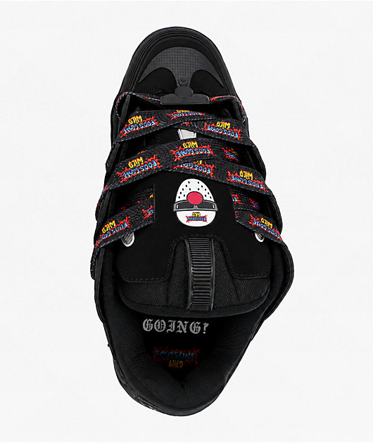 Osiris x Foos Gone Wild D3 2001 Black & Rainbow Skate Shoes