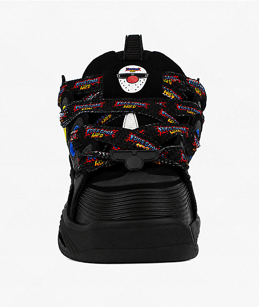 Osiris x Foos Gone Wild D3 2001 Black & Rainbow Skate Shoes