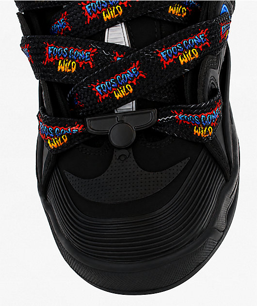Osiris x Foos Gone Wild D3 2001 Black & Rainbow Skate Shoes