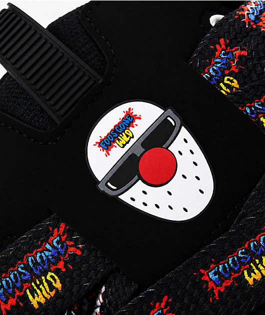 Osiris x Foos Gone Wild D3 2001 Black & Rainbow Skate Shoes