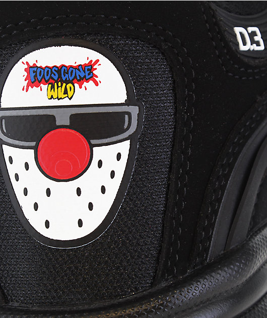 Osiris x Foos Gone Wild D3 2001 Black & Rainbow Skate Shoes