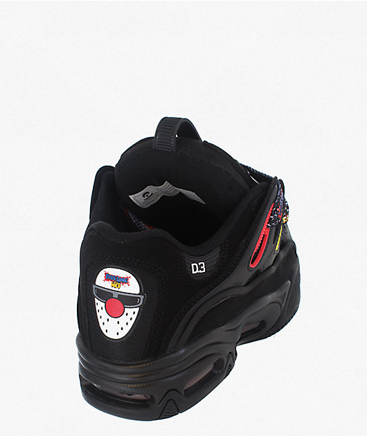 Osiris x Foos Gone Wild D3 2001 Black & Rainbow Skate Shoes