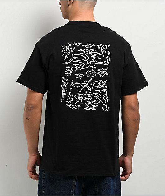 POETICCOLLECTIVE Scrawl Black T-Shirt | Zumiez