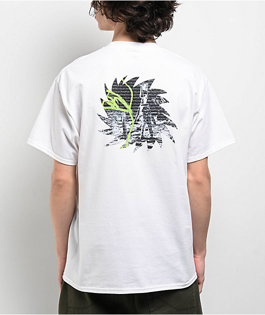 【POETIC COLLECTIVE】 PAINTING T-SHIRT - WHITE Poetic Collective Collage T-shirt White