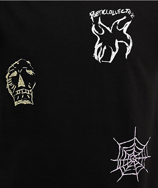 POETICCOLLECTIVE Three Prints Black T-Shirt